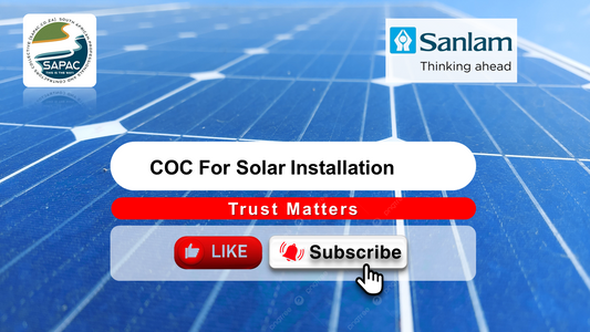 SAPAC COC for Solar Installation 