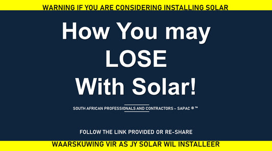 How you will lose with a Solar Installation!