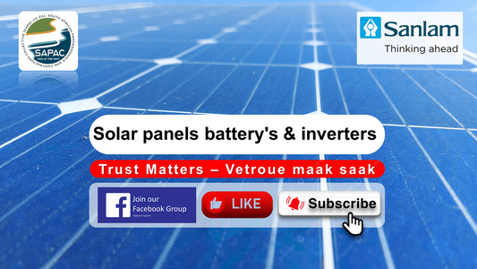 Legal SAPAC South African Solar Panels Batteries and Inverters Suppliers in South Africa