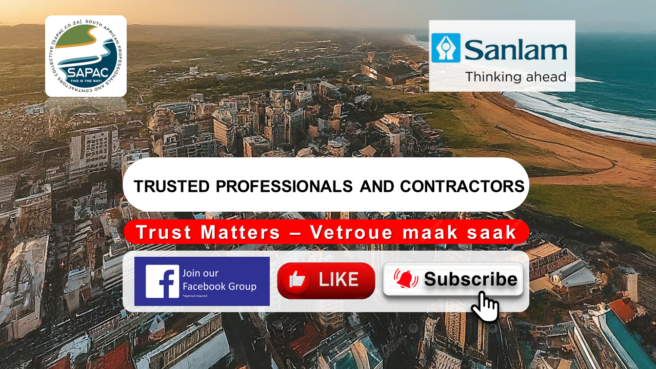 SAPAC Trusted Professionals and Contractors in the Kwa-Zulu Natal Municipalities