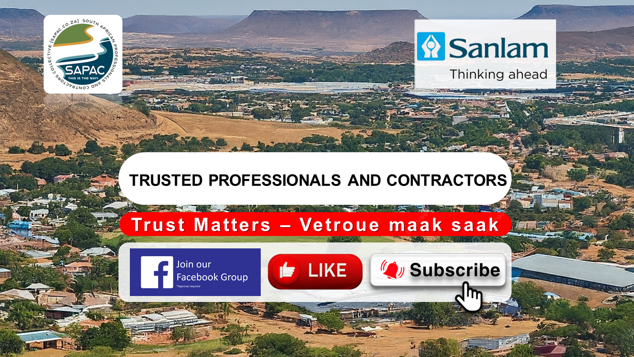 SAPAC Trusted Professionals and Contractors in the North West Provinces Municipalities